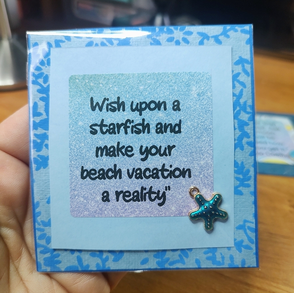Handmade Inspirational Quotes with Charm! Nursing Home Crafts! Starfish